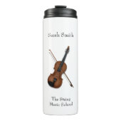 Illustratie Violin & Bow Custom Classical Music Thermosbeker (Voorkant)