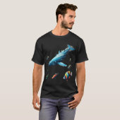 Illustratie vis zeeforel t-shirt (Voorkant volledig)