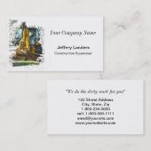 Illustratie Visitekaartje bouwschotel (Voorkant / Achterkant)