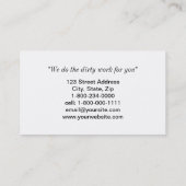 Illustratie Visitekaartje bouwschotel (Achterkant)