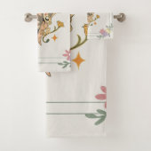 Illustratie vlinder, milde geïnspireerde kunst bad handdoek (Insitu)