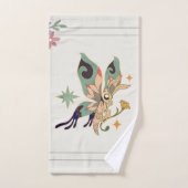 Illustratie vlinder, milde geïnspireerde kunst bad handdoek (Handdoek)