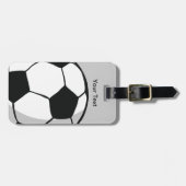 Illustratie voetbal bagagelabel (Voorkant horizontaal)