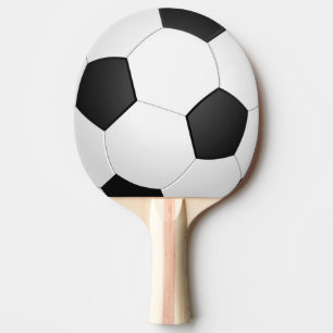 Illustratie Voetbal Football Ping Pong Paddle Tafeltennisbatje