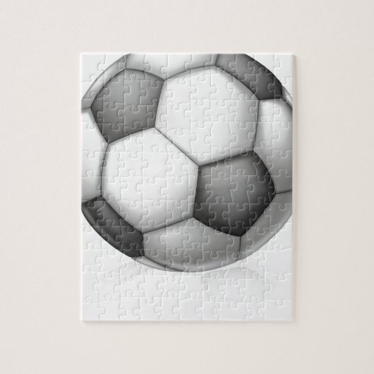 Illustratie voetbal legpuzzel (Verticaal)