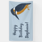 Illustratie vogelovers spandoek (Verticaal)