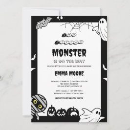 Illustratie voor babyshower met een schattig klein kaart