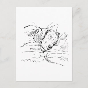 Illustratie voor Beagle-hondenliefhebbers  Briefkaart