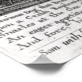 Illustratie voor 'De hond en de os' Poster (Hoek)