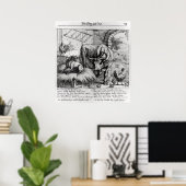 Illustratie voor 'De hond en de os' Poster (Thuiskantoor)