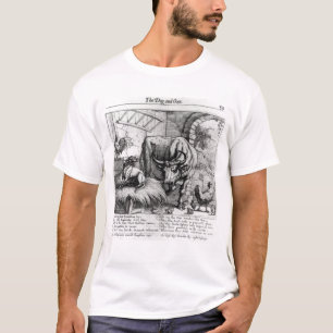 Illustratie voor 'De hond en de os' T-shirt