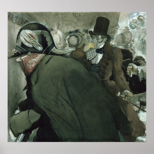 Illustratie voor de Nose van Nikolai Gogol Poster (Voorkant)