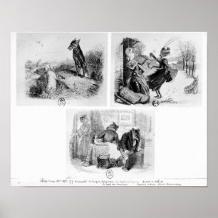 Illustratie voor "De Wolf en de Lambb" Poster