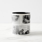 Illustratie voor "De Wolf en de Lambb" Tweekleurige Koffiemok (Center)