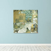 Illustratie voor "Dubrovsky", door Alexander Pushk Canvas Afdruk (Insitu (Houten vloer))