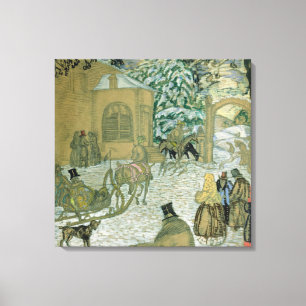 Illustratie voor "Dubrovsky", door Alexander Pushk Canvas Afdruk