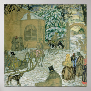 Illustratie voor "Dubrovsky", door Alexander Pushk Poster