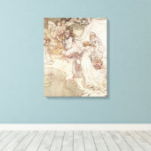 Illustratie voor een airy Tale Canvas Afdruk (Insitu (Houten vloer))