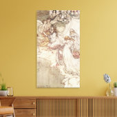 Illustratie voor een airy Tale Canvas Afdruk (Insitu (Woonkamer))