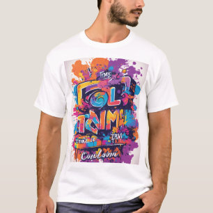 Illustratie voor een Color Run-evenement T-shirt