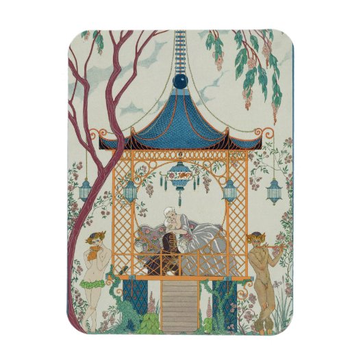 Illustratie voor "Fetes Galantes" door Paul Verlai Magneet (Verticaal)