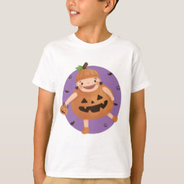 Illustratie voor Halloween: Pumpkin Girl T-shirt