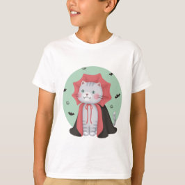 Illustratie voor Halloween: Vampire Cat T-shirt