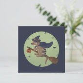 Illustratie voor Halloween: Wizard Numbat Kaart (Staand voorkant)