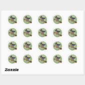 Illustratie voor Halloween: Wizard Numbat Ronde Sticker (Vel)