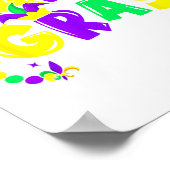 Illustratie voor Mardi Gras-feestje Poster (Hoek)