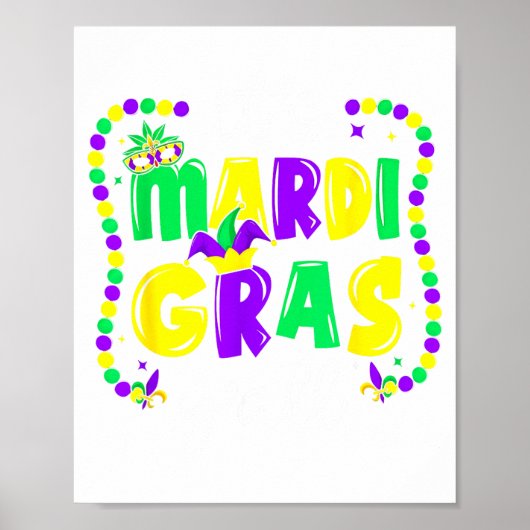 Illustratie voor Mardi Gras-feestje Poster (Voorkant)