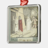 Illustratie voor Mozart's 'The Magic Flute', 1845 Metalen Ornament (Links)