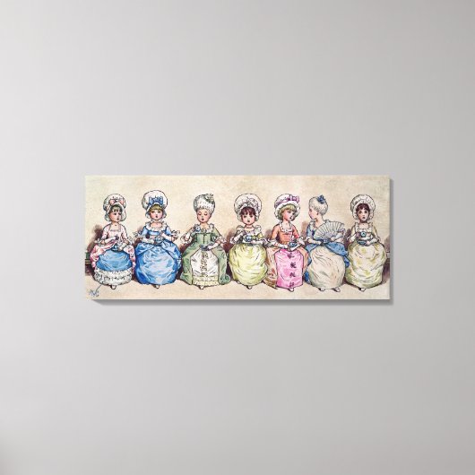 Illustratie voor 'St. Valentijnsdag", 1914 Canvas Afdruk (Voorkant)