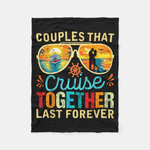 Illustratie voor stellen die samen cruisen blijven fleece deken