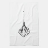 Illustratie voor stralen theedoek (Verticaal)