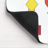 Illustratie vormtekens bevestigen muismat (Hoek)