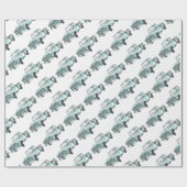  illustratie vrachtwagen cadeaupapier (Vlak)