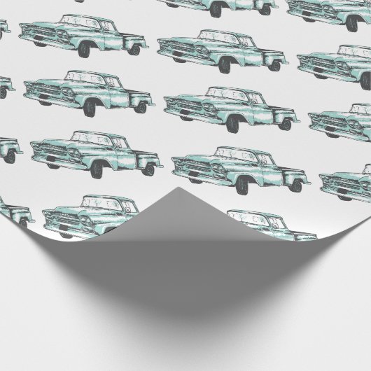  illustratie vrachtwagen cadeaupapier (Hoek)