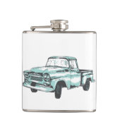  illustratie vrachtwagen heupfles (Voorkant)