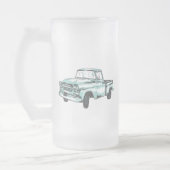  illustratie vrachtwagen matglas bierpul (Links)