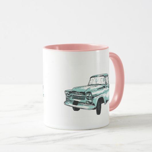  illustratie vrachtwagen mok (Voorkant rechts)