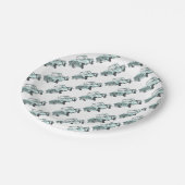 illustratie vrachtwagen papieren bordje (Gekanteld)