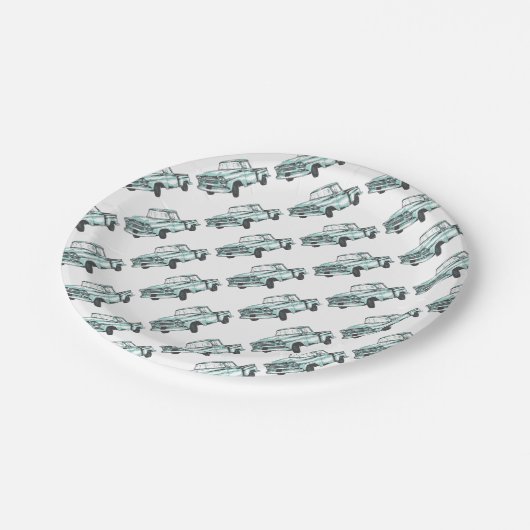  illustratie vrachtwagen papieren bordje (Gekanteld)