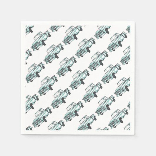  illustratie vrachtwagen servet (Voorkant)