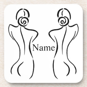 Illustratie vrouw Art Thunder_Cove Bier Onderzetter