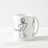 Illustratie vrouw Art Thunder_Cove Koffiemok (Voorkant rechts)