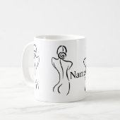 Illustratie vrouw Art Thunder_Cove Koffiemok (Voorkant links)