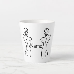 Illustratie vrouw Art Thunder_Cove Latte Mok