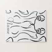 Illustratie vrouw Art Thunder_Cove Legpuzzel (Horizontaal)