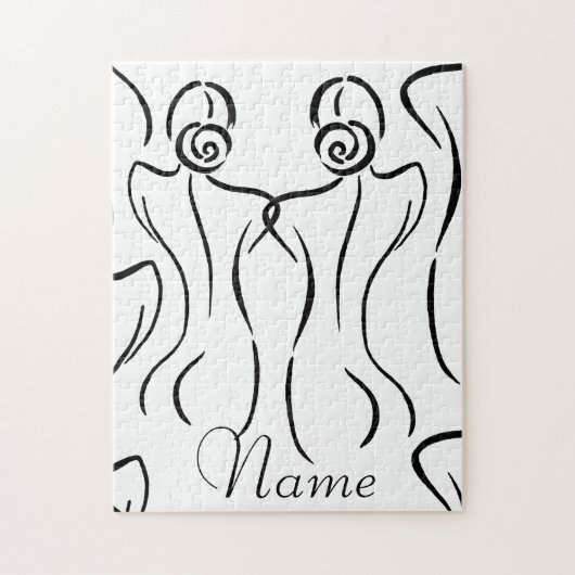 Illustratie vrouw Art Thunder_Cove Legpuzzel (Verticaal)